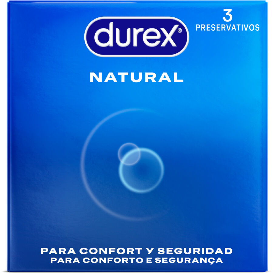 Durex Natural – Preservativos, 3 unidades