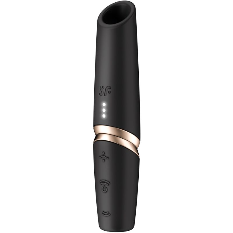 Satisfyer Perfect Kiss – Estimulador por ondas negro y dorado