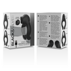 Black&Silver – Anillo Vibrador Silicona 3 Motores Recargable Negro