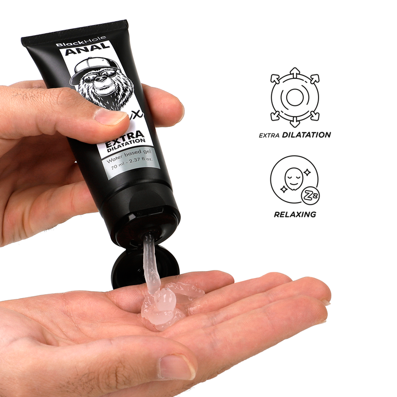 BLACK HOLE - GEL BASE AGUA DILATACIÓN ANAL 70 ML