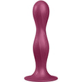 SATISFYER - DOUBLE BALL-R DILDO SILICONA