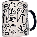 DIABLO PICANTE - TAZA BLANCA BONDAGE & ASA NEGRA 370 ML