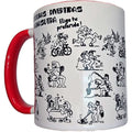 DIABLO PICANTE - TAZA BLANCA POSTURAS KAMASUTRA & ASA ROJA 370 ML
