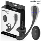 ADDICTED TOYS - PLUG ANAL VIBRACIÓN Y WAVING 360º Y ESTIMULADOR TESTÍCULOS