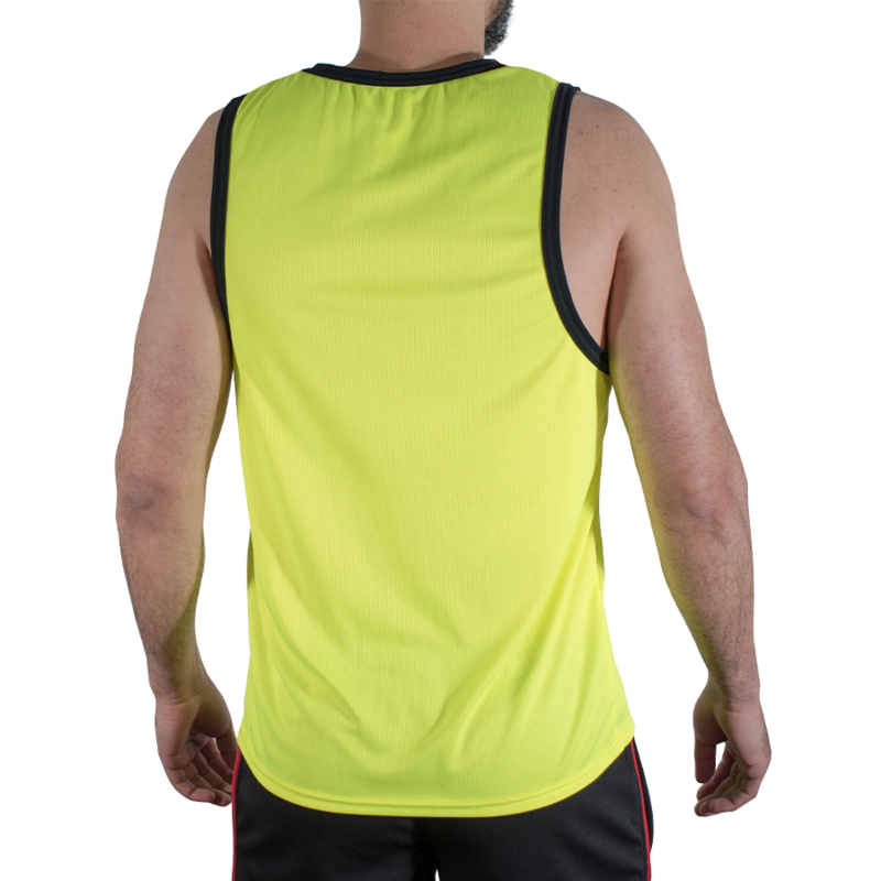 MACHO - CMV001 CAMISETA GYM AMARILLA S/M