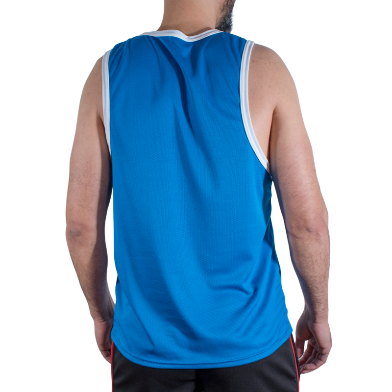 MACHO - CMV002 CAMISETA GYM AZUL S/M