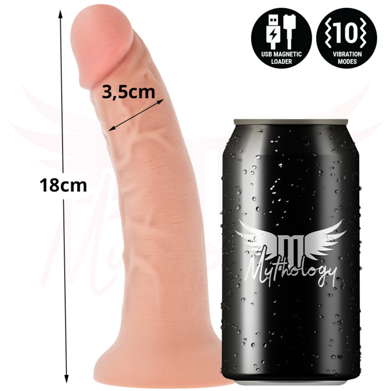 MYTHOLOGY - ASHER ORIGINAL DILDO S - VIBRADOR COMPATIBLE CON WATCHME WIRELESS TECHNOLOGY