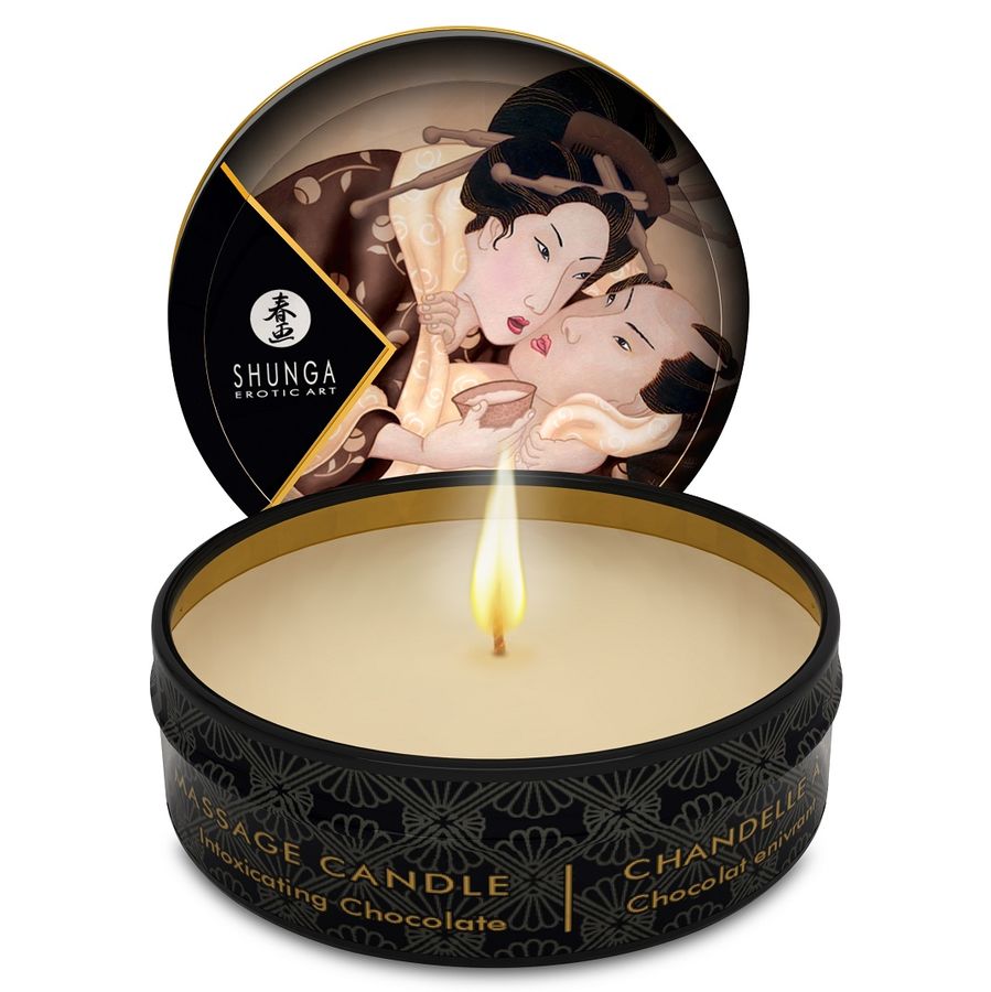 SHUNGA - MINI CARESS BY CANDLELIGHT DISPLAY + VELAS MASAJE 24 UDS