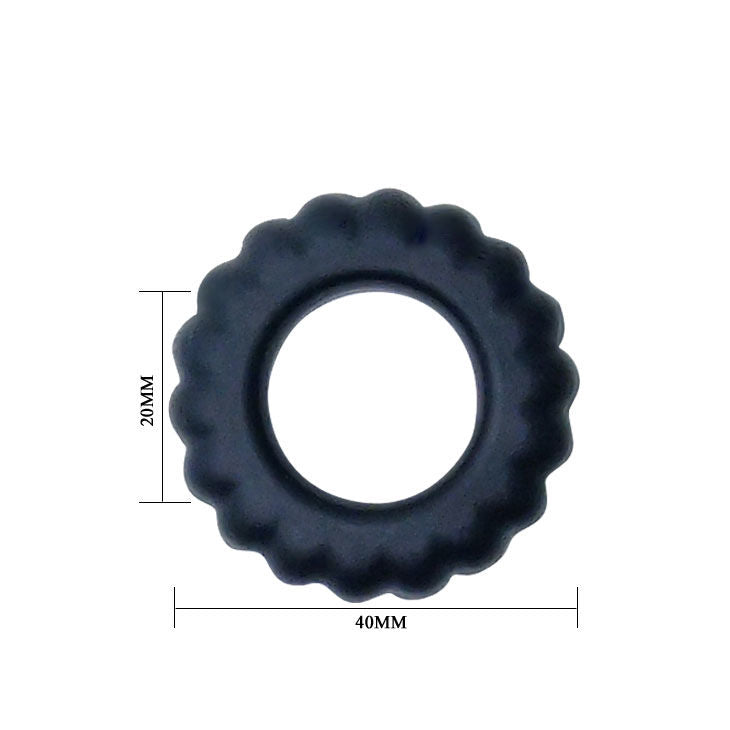 Baile – Titan Cockring Black 2 cm