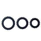 Baile – Titan Set 3 uds Cock Ring Black 2.8 + 2.4 + 1.9 cm