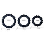 Baile – Titan Set 3 uds Cock Ring Black 2.8 + 2.4 + 1.9 cm