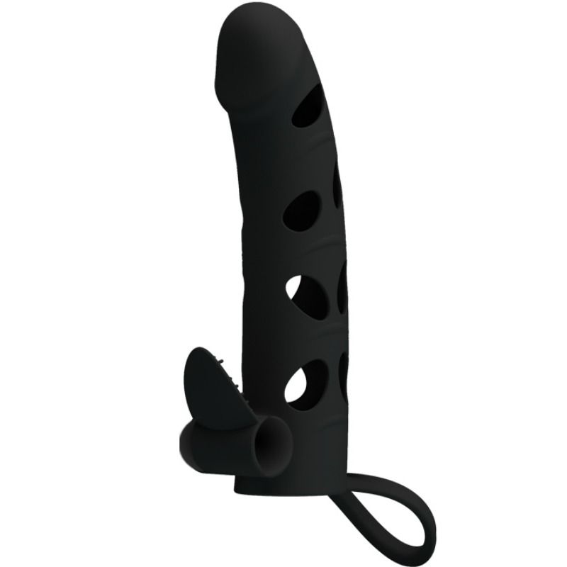 PRETTY LOVE - FUNDA SILICONA CON VIBRACIÓN 15.2 CM
