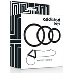 Addicted Toys – Set Anillos Pene Negro