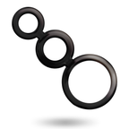 Addicted Toys – Set Anillos Pene y Testículos – Ahumado
