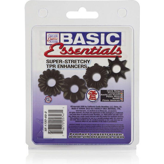 CalExotics – Basic Set 4 Anillas Pene TPR