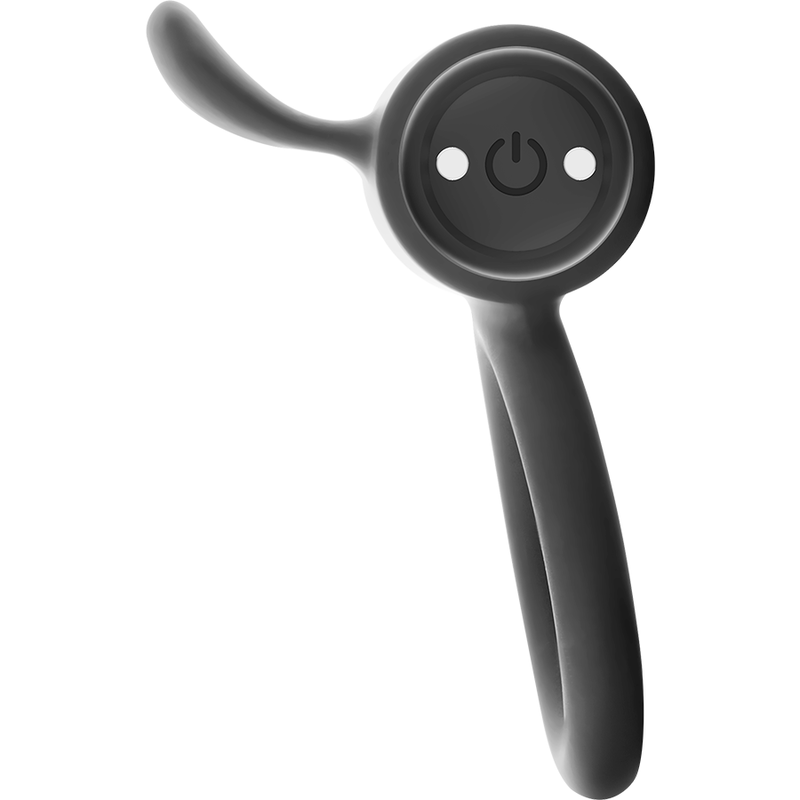 Black&Silver – Cameron Anillo Recargable Negro