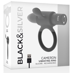 Black&Silver – Cameron Anillo Recargable Negro