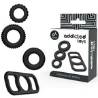 Addicted Toys – Set 4 Anillos Silicona para el Pene